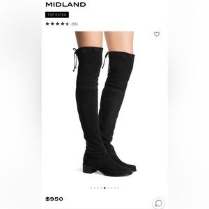 Brand New Stuart Weitzman Midland Black Size 6 Width Medium Over-the-knee Boots